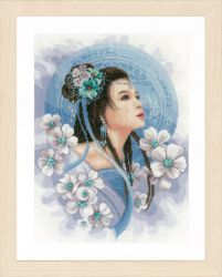 PN-0169168 Набор для вышивания LANARTE "Asian lady in blue"
