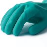 Перчатки нитриловые MANIPULA "Дизель", хлопчатобумажное напыление, размер 10 (XL), зеленые, N-F-06