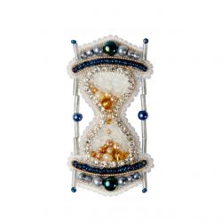 БП-306 Набор для изготовления броши Crystal Art "Песочные часы"