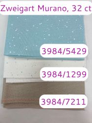 Набор тканей равномерного плетения Murano Zweigart, 50х35 3шт. (цвета 1299, 5429, 72112) МУР2