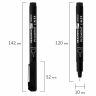 Капиллярные ручки линеры 6 шт. черные, 0,2/0,25/0,3/0,35/0,45/0,7 мм, BRAUBERG ART CLASSIC, 143942