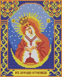 ИМА4-009 Алмазная мозаика ТМ НАСЛЕДИЕ "Пресвятая Богородица Остробрамская"