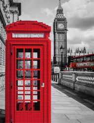 БСА4-018 Алмазная мозаика ТМ Наследие "Телефонная будка в Лондоне"