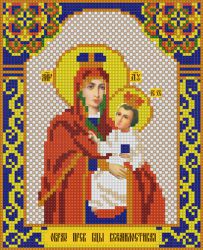 ИМА4-013 Алмазная мозаика ТМ НАСЛЕДИЕ "Пресвятая Богородица Всемилостивая"