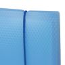 Тетрадь на кольцах А5 175х220 мм, 120 л., пластик, клетка, с резинкой, BRAUBERG, синяя, 403567