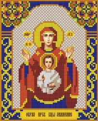 ИМА4-014 Алмазная мозаика ТМ НАСЛЕДИЕ "Пресвятая Богородица Знамение"