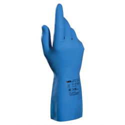 Перчатки латексные MAPA Superfood/Vital 177, внутреннее хлорированное покрытие, размер 10 (XL), синие