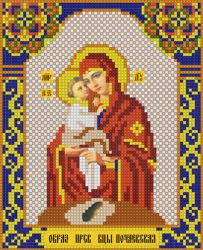 ИМА4-019 Алмазная мозаика ТМ НАСЛЕДИЕ "Пресвятая Богородица Почаевская"