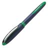Ручка-роллер SCHNEIDER "One Business", ЗЕЛЕНАЯ, корпус темно-синий, узел 0,8 мм, линия письма 0,6 мм, 183004