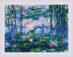 2034 Набор для вышивания Риолис «Водяные лилии» по мотивам картины К. Моне