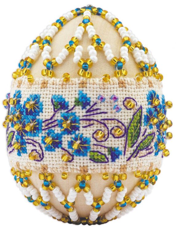 Набор для вышивания Риолис «Пасхальное яйцо «Незабудки»» В218