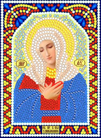 ИМА5-081 Алмазная мозаика ТМ НАСЛЕДИЕ "Богородица Умиление"