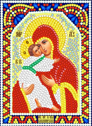 ИМА5-083 Алмазная мозаика ТМ НАСЛЕДИЕ "Богородица Владимирская"