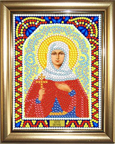 ИМРА5-016 Алмазная мозаика ТМ НАСЛЕДИЕ с рамкой "Святая Виктория"