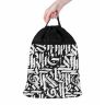 Мешок для обуви BRAUBERG БОЛЬШОЙ, с ручкой, карман на молнии, сетка, 49х41 см, "Graffiti", 271062