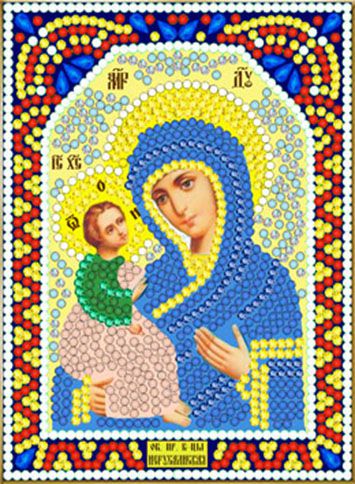 ИМА5-097 Алмазная мозаика ТМ НАСЛЕДИЕ "Богородица Иерусалимская"