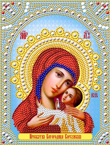 СИА4-121 Алмазная мозаика ТМ НАСЛЕДИЕ "Богородица Корсунская"