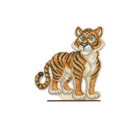 Набор для вышивания WoodStitch "Тигр", 18*19, SH-034