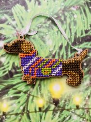 Сами с усами. Набор для вышивания "Такса спортивная" 10х6см, арт. С007-04 