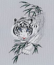 1438 Набор для вышивания Овен "Белый тигр"