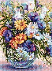 БСА3-167 Алмазная мозаика ТМ Наследие "Полевые цветы"