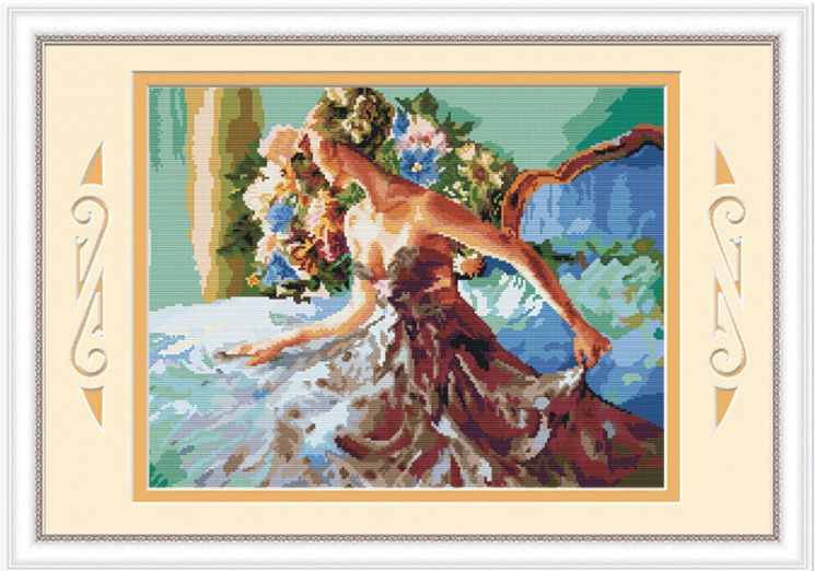 Алмазная мозаика Color Kit "Цветы для нее" MO025