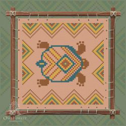 0170-ИМЧ5-С Печатная схема для вышивания Owlforest «Индейские мотивы. Черепаха» 5 цветов