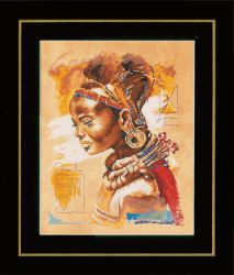 PN-0008009 Набор для вышивания LANARTE "African Woman"