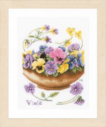 PN-0168600 Набор для вышивания LANARTE "Violets"