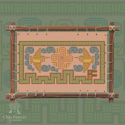 0173-ИМЗ5-С Печатная схема для вышивания Owlforest «Индейские мотивы. Змей» 5 цветов