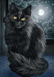 Ag 205 Алмазная мозаика Гранни "Черная кошка"